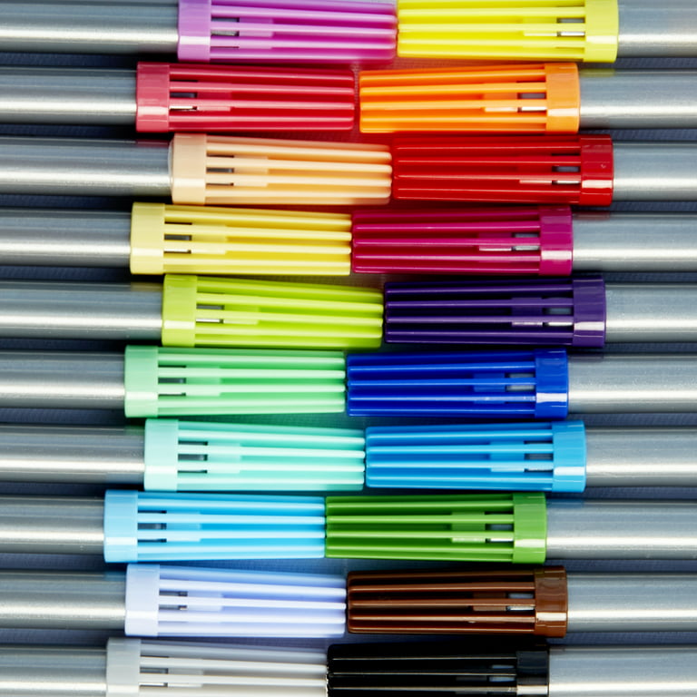 eatsleepdoodle Dual-Tip Washable Fabric Markers - set of 20 Rainbow Colours  