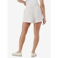 thumbnail image 4 of Time and Tru Women's Linen Blend Pull On Shorts, 3.5" Inseam, Sizes XS-XXXL, 4 of 5