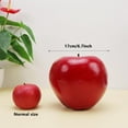 thumbnail image 2 of 1pc Artificial Large Size Dark Red Apple Fake Fruit Lifelike Decoration for Home Kitchen Table Party Christmas Display - 16 cm, 2 of 3