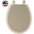 thumbnail image 2 of MAYFAIR 841EC 006 Cameron Toilet Seat will Never Loosen and Easily Remove, ROUND, Durable Enameled Wood, Bone, 2 of 8