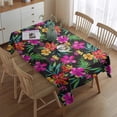thumbnail image 2 of Pioneer Flower Floral Print Pattern Rectangle Tablecloth 60"x84",Waterproof Polyester Rectangle Table Cloth, Wipeable Spillproof Polyester Tablecloth for Dining, Camping, Indoor and Outdoor, 2 of 5
