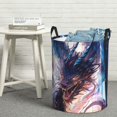 thumbnail image 7 of KLL Urban Style Colorful Dragon Waterproof Foldable Laundry Hamper Bucket with Handles for Storage Bin,Kids Room,Home Organizer (Small ), 7 of 7