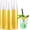 Gold, variant on WELLIFE FESTIVE 10 Oz Clear Disposable Hard Cups with Silver Trim, 200 Pack, for Wedding & Party