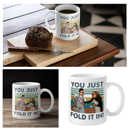 

Alueeu Ceramic Coffee White Look Quote Novelty Mug Inspiration Vintage Motivation Glass&Bottle Mug YOU JUST FOLD IT IN!