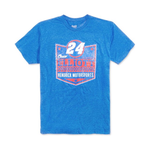 Chequered Flag Sports Chase Elliot - Camiseta gráfica para hombre, color azul, pequeña Checkered Flag Sports Camiseta gráfica