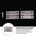 thumbnail image 4 of unbranded 40Pack Simple Design Flat Hinges Iron Silver For Shoe Cabinets, 4 of 6