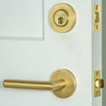 thumbnail image 4 of Viaggio 630197 Circolo Right Handed Solid Brass Single Cylinder Keyed Entry Door Lever Set, 4 of 7