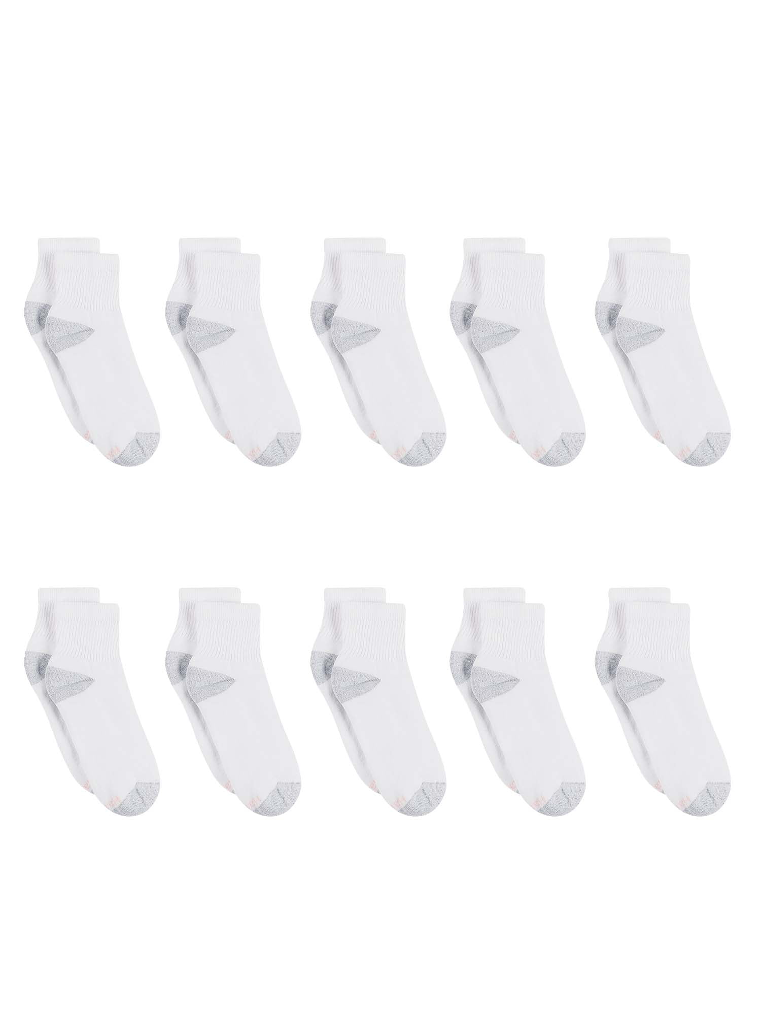 Hanes Women's Cushion Comfort Ankle Socks 10-Pack