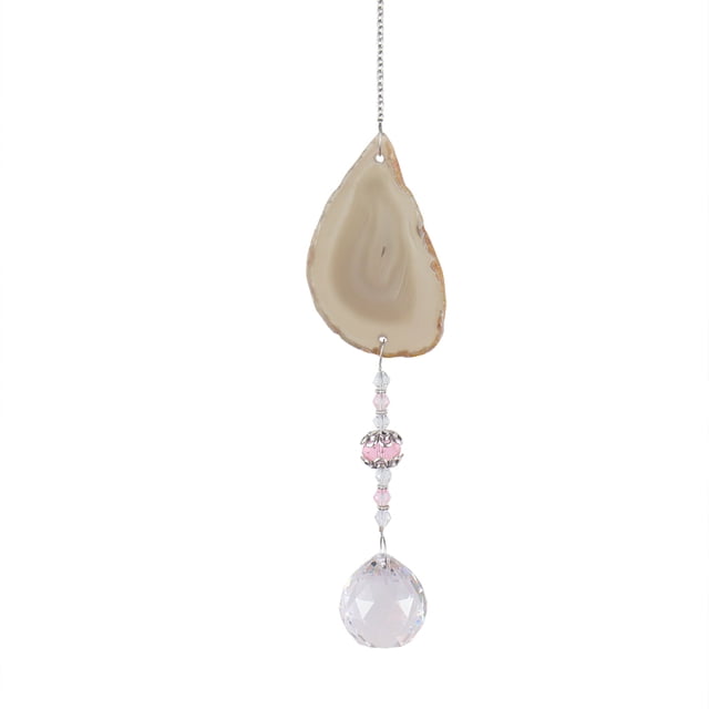 Colgante de Cristal - Pieza Única y Hermosa de Ágata Natural para Decoración del Hogar o Jardín