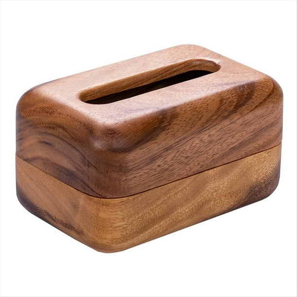 Cajas de Pañuelos de Madera Caja de Almacenamiento de Pañuelos en Forma de Pan Servilletero Porta Pañuelos Servilletero Adornos Manualidades para Mesa