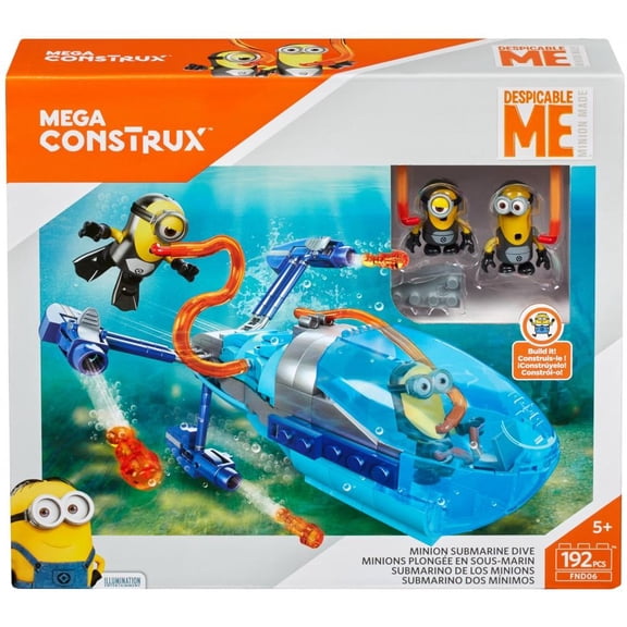 Mega Construx Despicable Me Minions Submarine Dive 192-Piece Set