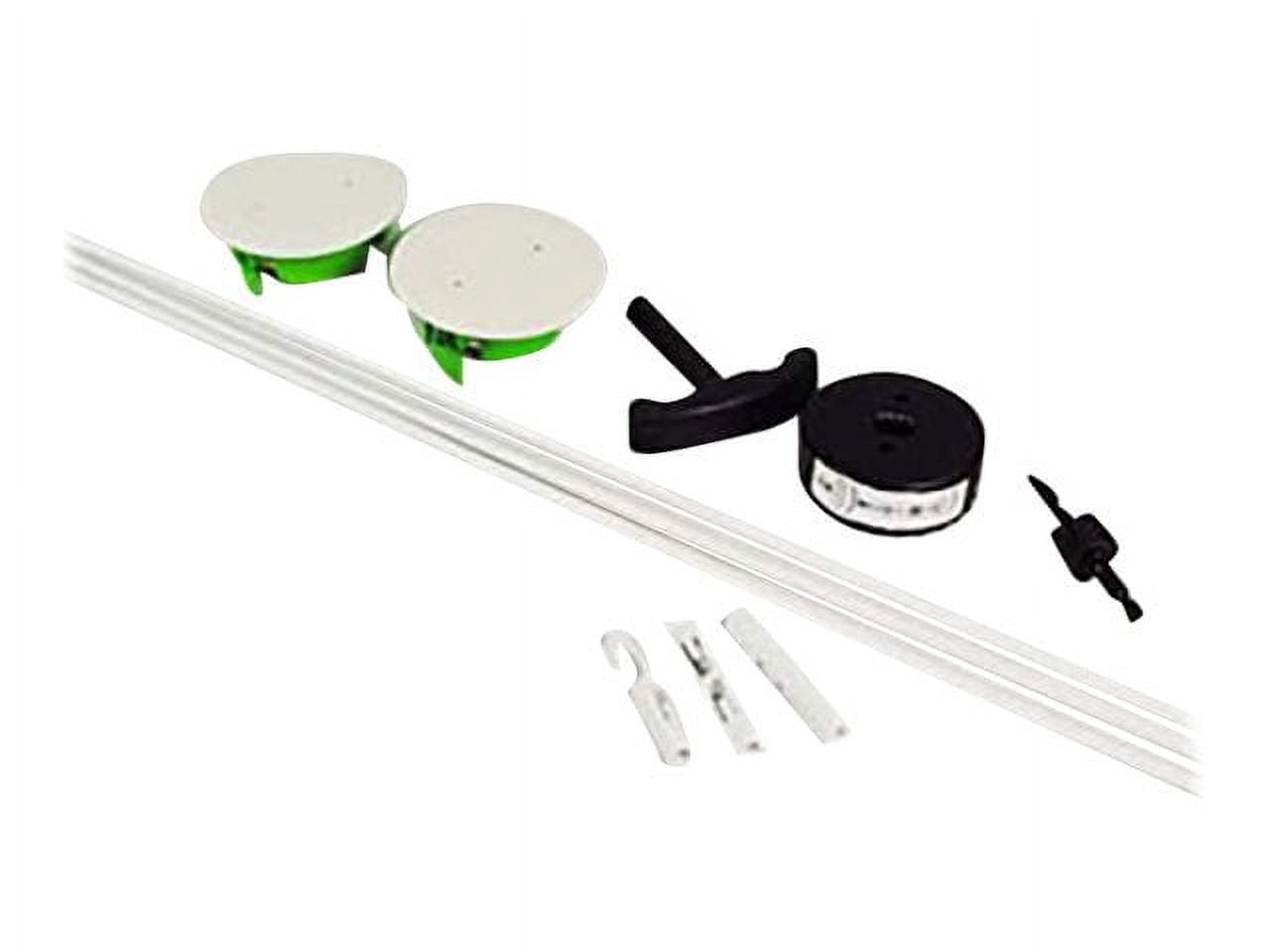 C2G Wiremold 30 In. L. White Channel Grommet Kit CMK60 — Indoor & Outdoor Use, NEC-Compliant