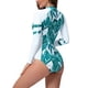 thumbnail image 4 of Traje de baño de una pieza para mujer, conjuntos de bikini para mujer, traje de baño deportivo con cremallera extragrande para mujer, traje de baño con panel de color conservador, traje de baño con pr, 4 of 6