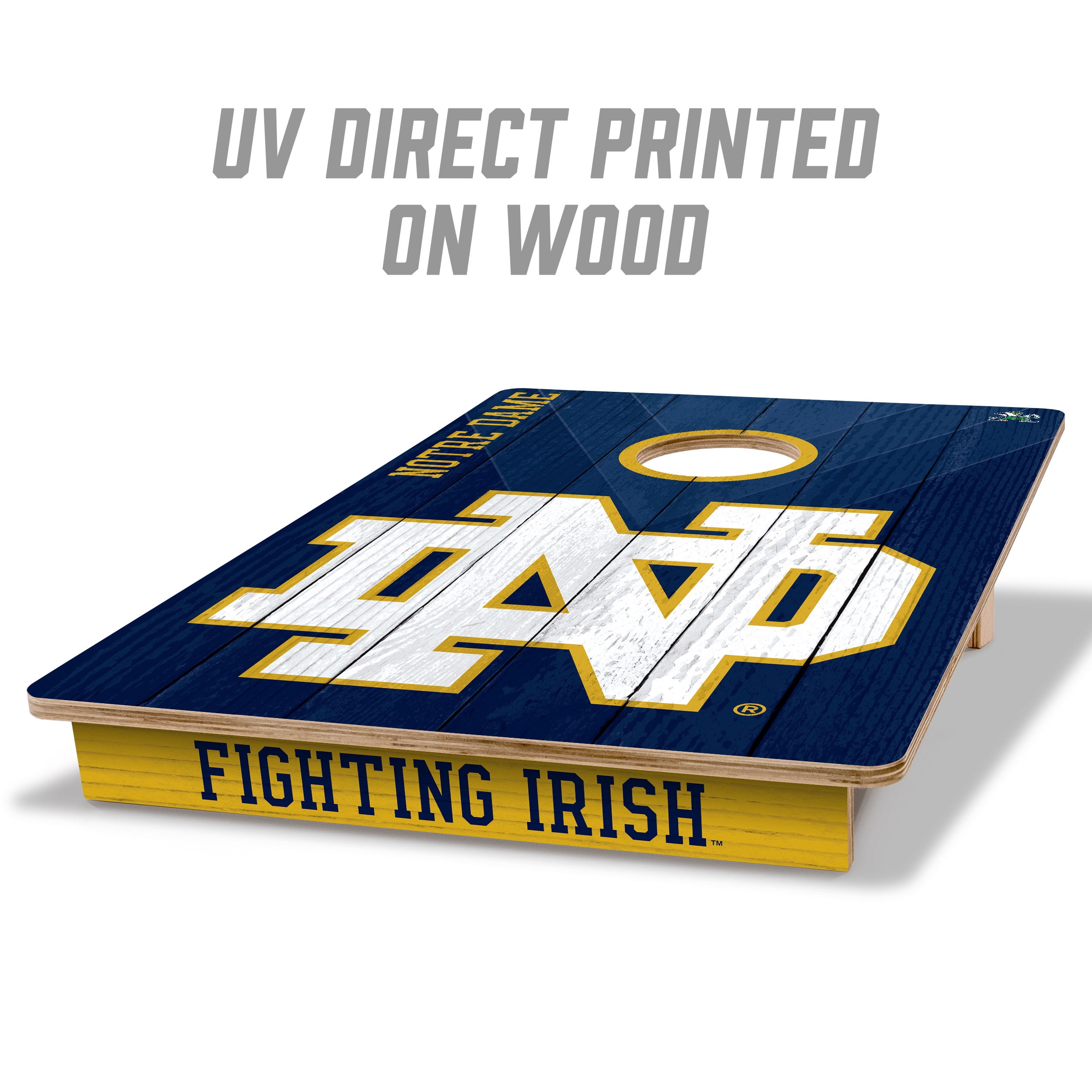 YouTheFan NCAA Notre Dame Fighting Irish 2' x 3' Cornhole Game No Bags