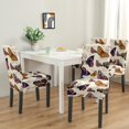thumbnail image 2 of Artistic Butterfly Pattern Dining Chair Covers Set of 4, Stretch Washable Polyester Kitchen Slipcovers, Removable Seat Protector for Party or Gathering, 2 of 7