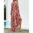 thumbnail image 3 of Women's Wild Lotus Ruffle Tiered Maxi Dress, 3 of 11
