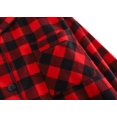 thumbnail image 4 of Pijama de Color negro y rojo para mujer, ropa de dormir supercálida, pantalones largos a juego, conjuntos de invierno, 4 of 4
