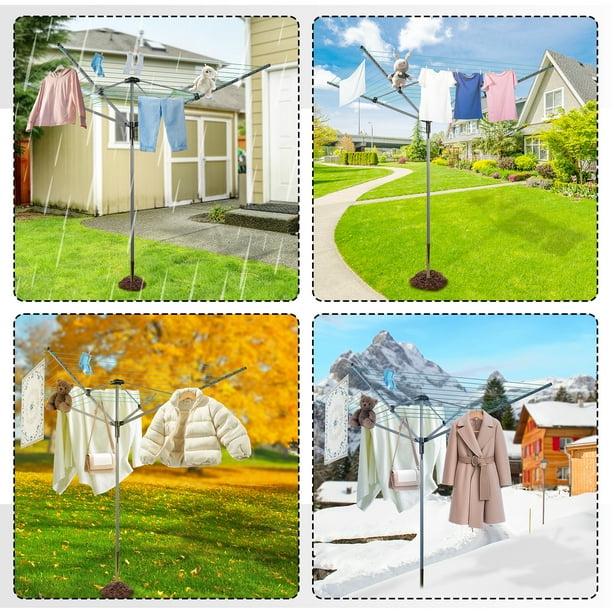 Clothes Drying Rotary Washing Line Leifheit Linomatic Deluxe 600