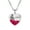 #02Multicolor, variant on Heart Pendant Necklace Engraved With MOM Mother Plot Gift Love Accessories