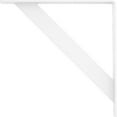 thumbnail image 4 of Ekena Millwork 2"W x 18"D x 18"H Traditional Steel Bracket, White Primer, 4 of 13