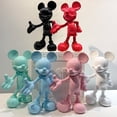 thumbnail image 2 of Figura de acción de Mickey Mouse, figura de decoración de escritorio, colección de resina, adornos modernos simples avanzados, modelo de Jugueteszhangyuxiang, 2 of 4
