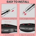 thumbnail image 6 of SHELLTON Portable Electric Nail Drill Machine Professional 20000 RPM Manicure Pedicure Nail File Drill Kit for Acrylic Gel Nails, 6 of 7