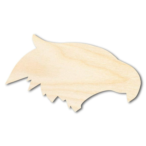 Unfinished Wood Eagle Mascot Shape 3" / 1/2"