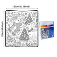 thumbnail image 3 of Christmas DIY Coloring Throw Blanket, Winter Holiday Decorative Soft Warm Cozy Blanket for Couch Sofa Bed, 3 of 5