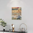 thumbnail image 6 of Christian Jesus Walking Wall Art Beach Coastal Sea Turtle Jesus Footprint Pictures Wall Decor Religious Spiritual Canvas Prints Painting Framed Artwork for Bedroom Bathroom Living Room 12"x16", 6 of 6