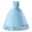 Light Blue, variant on 5-16Y Girls Spaghetti Strap Tulle Dress Sleeveless Long A Line Wedding Pageant Dresses Princess Wedding Ball Gown Pink