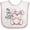 White and Pink, variant on Inktastic My 1st Easter Cuddly Pink Bunny Boys or Girls Baby Bib