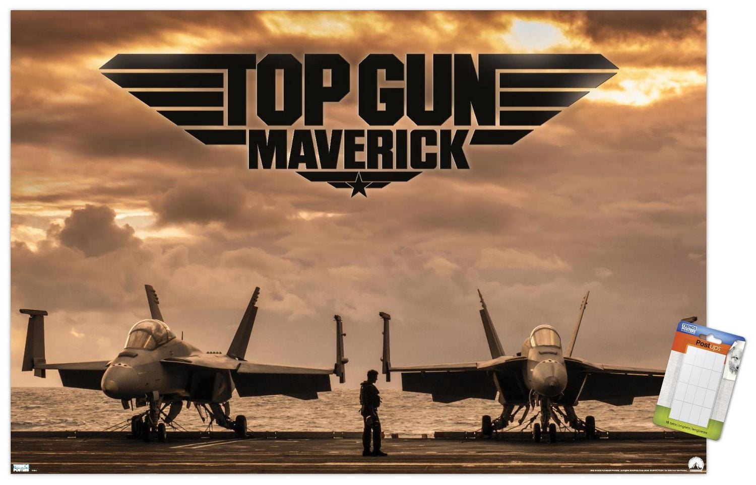 Top Gun: Maverick - Deck Wall Poster, 14.725" x 22.375" Framed