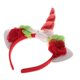 thumbnail image 3 of Decorativo de cuerno de tul flor diadema tela banda para el cabello elegante Halloween Navidad niños adultos accesorios rojo, 3 of 8