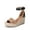 BLACK/BROWN, variant on Women's Wedge Sandals Open Toe Espadrilles Sandals Comfortable Dressy Ankle Strap Platform Sandals Suitable for Work Beach Summer Shoes