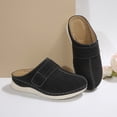 thumbnail image 6 of Dakaela Clogs for Women Comfortable Slip on Mules Shoes Arch Support Closed Toe Sandals Backless Summer Casual Walking Slides Black 6, 6 of 9