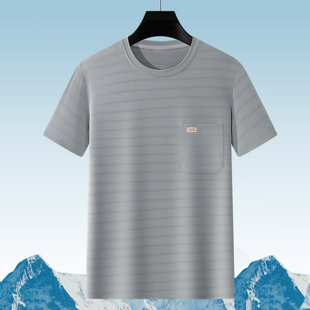 pstuiky camisetas de hombre, Camisa informal de cuello redondo y manga corta para hombre, cómoda y a la moda. camisas casuales para hombre xxl