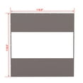 thumbnail image 2 of Domi Outdoor Living Heavy Duty Clear Panel Curtain, 18 oz Waterproof PVC Polyester Curtain, Tearproof, and Weather-Resistant Panel w/Eyelets for Patios,Gazebos,Pergolas (10'H x10'W, Gray), 2 of 8
