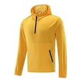 thumbnail image 3 of Caqnni Men's Windbreaker Hooded Jacket Lightweight Casual Full Zip Flower Coat Windbreaker Jackets for Men (Yellow,XL), 3 of 3