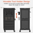thumbnail image 6 of TASALON Lockable Salon Cart -Salon Trolley Rolling Cart with 6 Drawers and Tool Holders, Black, 6 of 8