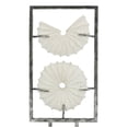 thumbnail image 2 of Ashland 16.25" Silver & White Floating Shells Tabletop Decor , Summer Home Decor, 2 of 4
