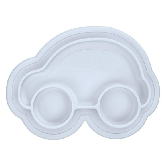 KU Siliplate assiette en silicone sans dégâts Bleu