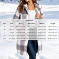 thumbnail image 3 of Xaqiouau Womens Plaid Sherpa Jacket Fleece Hooded Coat Zip Up Long Sleeve Buffalo Check Teddy Jacket Warm Winter Outerwear with Pockets, 3 of 6