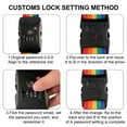 thumbnail image 5 of Travel Essential Luggage Strap Adjustable Colorful Suitcase Bands Belt with Lock, 5 of 8