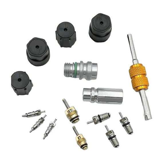 R134A Car A/C Core Valves Auto Air-Conditioning Assortment Kit High-Pressure Side A/C Service Valves for R12 R22 R134