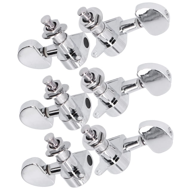 Guitar Locking Tuners, Not Easy To Oxidize String Tuning Pegs, Rust-Proof For Guitar Repair Master Electric Guitar Silver