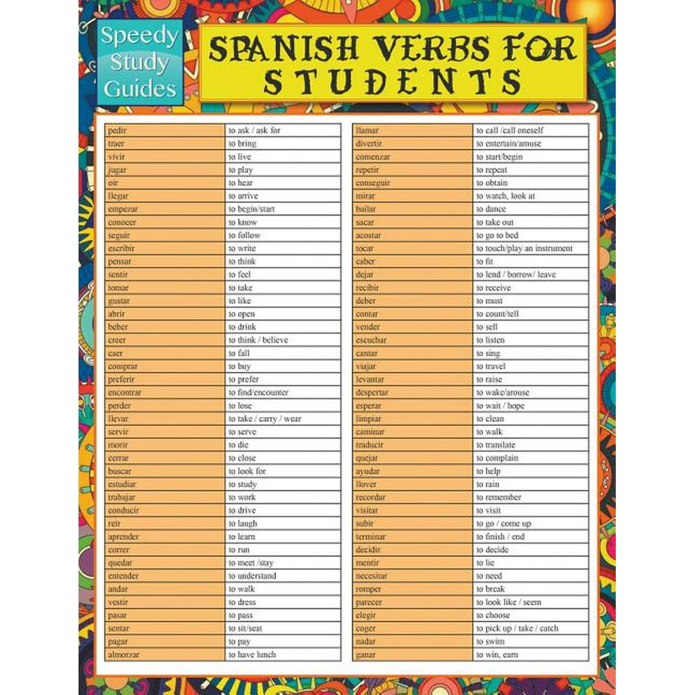 spanish verbs for essays