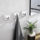 thumbnail image 3 of Adhesive Bathroom Wall Hooks Pieces Stainless Steel Towel No Drilling, 3 of 5
