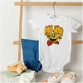 thumbnail image 4 of PACMAN Video Arcade Game Fire Logo Romper Boys or Girls Infant Baby Brisco Brands NB, 4 of 6