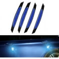 thumbnail image 1 of GHSDFBB Universal 4Pcs Reflective Car Door Edge Guard Stickers Carbon Fiber Auto Car Door Edge Bump Protector Sticker for Car SUV Pickup Truck (Blue, for Car Door Sticker), 1 of 5