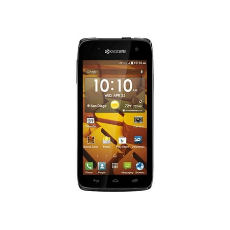 Kyocera Hydro ICON - 4G smartphone - RAM 1.5 GB / Internal Memory 8 GB - microSD slot - LCD display - 4.5" - 960 x 540 pixels - rear camera 8 MP - Boost - black